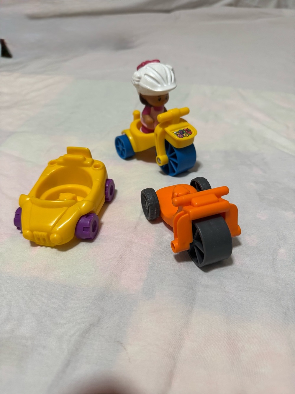 Little People Playground Accessories Yellow and Orange with Little Person